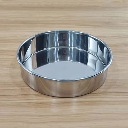 LABALPHA Lab Sieves Pan with Lid, 8'' Diameter, 304 Stainless Steel - size: pan+lid (8'')