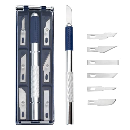WA Portman Hobby Knife Set, Craft Knife Set with 6 Blades Polymer Clay Tool