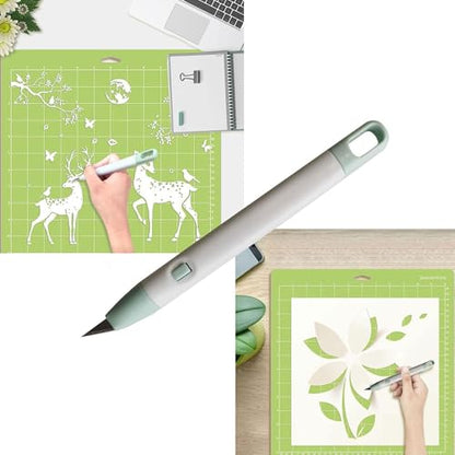 KINGFINGER Precision Craft Knife Set, 7-Piece Hobby Knife Kit with Case, Includes 6 Replaceable Blades, Ideal for Crafting, Scrapbooking, Rubber Stamps & DIY Projects