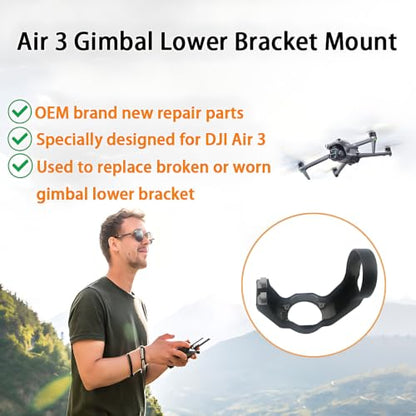 Air 3 Lower Bracket Replacement Gimbal Camera Roll Arm Lower Mount R-axis Repair Parts for DJI Air 3 Drone