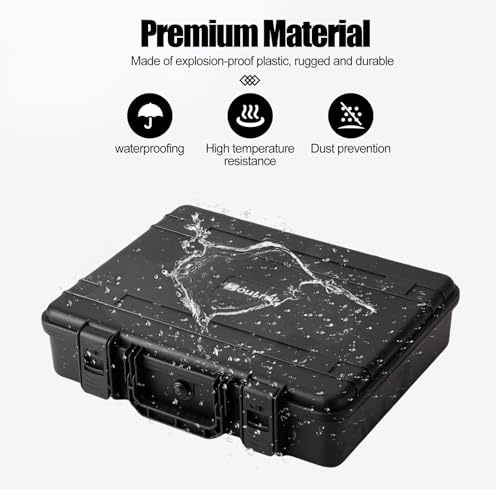 Hard Case for 11-16inch Gaming Laptops & Accessories - Heavy Duty Storage Case with Pull & Pluck Foam Layer Compatible Electronics, Guns, Cameras,Drones, Tools,and Other Gear