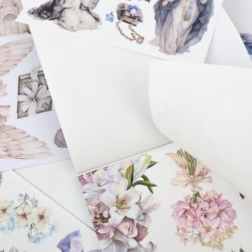 Christian Journal Sticker Book, A5 Pre-Cut Scrapbook Stickers - color: Gloria Cantical