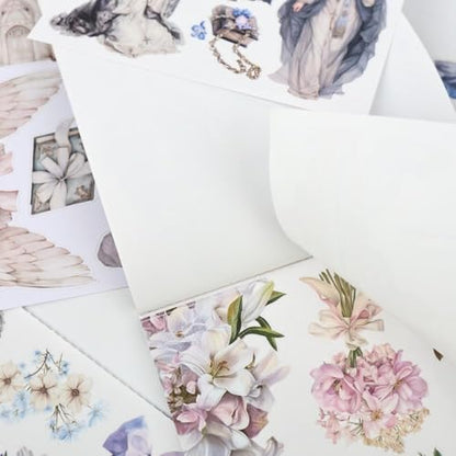 Christian Journal Sticker Book, A5 Pre-Cut Scrapbook Stickers - color: Gloria Cantical