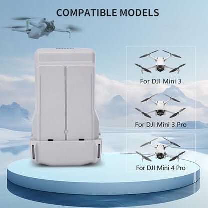 Intelligent Flight Battery Plus Compatible with DJI Mini 4 Pro, Mini 3 Pro, Mini3 Drone, Upgraded Drone Battery Replacement Parts 3850mah 7.38V