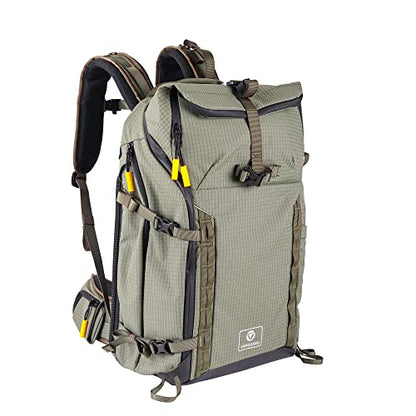 Vanguard VEO Active 53 Camera Backpack, Khaki Green - color: Khaki Green, size: 53
