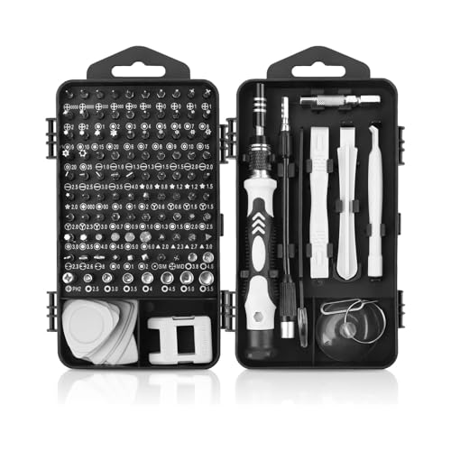 115-in-1 Precision Screwdriver Set, Electronics Repair Tool Kit Micro Bit with Flexible Shaft for Phone, Mac, Computer, Watch, Console, Doorbell, Electronic, Tools Gift - color: 115 in 1