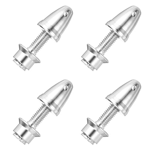 MECCANIXITY Propeller Adapter RC Plane Airplane Spinners, 3.17/4mm Aperture and 6mm Output Axle Propeller Adapter Saver for Shaft Brushless Motor Speed Controllers, Pack of 4 - size: 3.17/4mm x 6mm