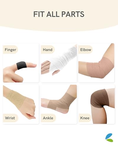 FriCARE Self Adhesive Bandage Wrap, Medical Tape in First Aid Kit, Classic - color: Classic