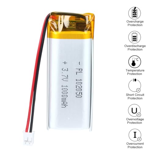 102050 3.7V Lipo Battery 1000mAh 102050 Rechargeable Lithium - size: 102050 1000mAh