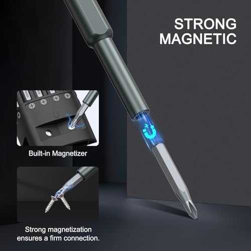 Precision Screwdriver Set, 46 in 1 Mini Magnetic Screwdriver Set, Multifunction Precision Kit, Portable Repair Tool Kit for Computer, Eyeglass, Phone, Watch