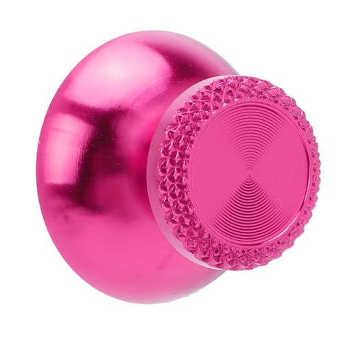 Pomya Thumbsticks for Controller, 2Pcs Metal Thumb Grip Replacement for Handheld Game Console, Aluminum Alloy Analog Thumb Sticks Accessories () - color: Aubergine