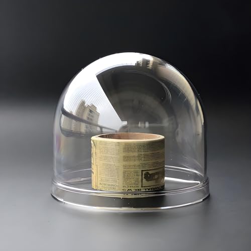 High Definition 3 Inch Acrylic Clear Camera Dome Cover, Cylindrical Elevator Protective Glass Lens Cap, Plexiglass Circular Column Security CCTV Camera Dome Housing Diamter 84mm, Height 77mm
