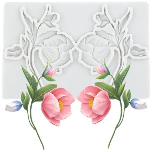 Flower Polymer Clay Mold Flower Silicone Resin Molds - color: Style B