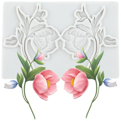 Flower Polymer Clay Mold Flower Silicone Resin Molds - color: Style B