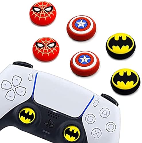 6PCS Thumb Grip Stick Cover, Wireless Controllers Game Remote Joystick Cap, Non-Slip Silicone Handle Protection Cover Brand: Jaeespon - color: P6