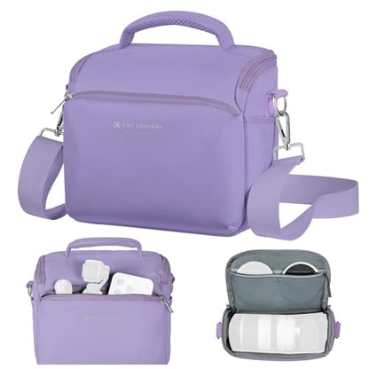 K&F CONCEPT Camera Sling Bag Small Crossbody Case - color: 08-Purple