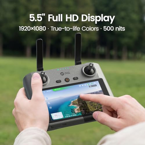 Holy Stone HS360E EIS Drone with 5.5-inch Full HD Display, 6KM Transmission, 20000ft Range