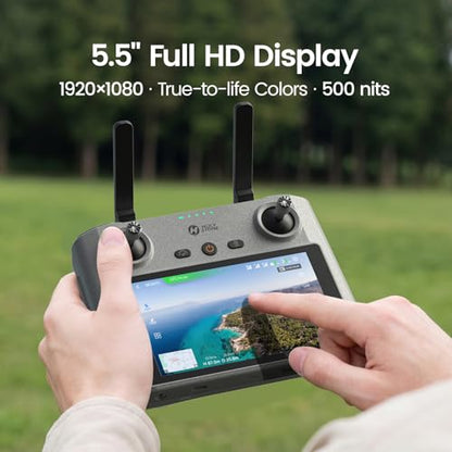 Holy Stone HS360E EIS Drone with 5.5-inch Full HD Display, 6KM Transmission, 20000ft Range