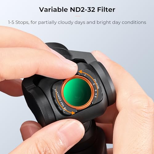 K&F CONCEPT Adjustable Magnetic ND Filters Set - style: ND2-32 +ND32-512