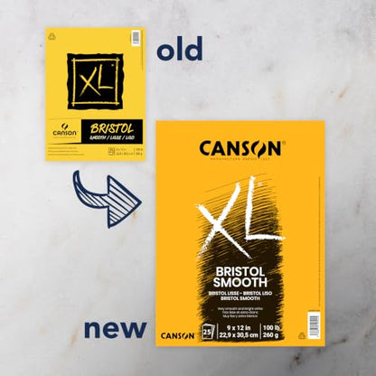 Canson XL Series Bristol Paper Pad, Smooth, 9x12 in - size: 9x12, style: Bristol, Smooth