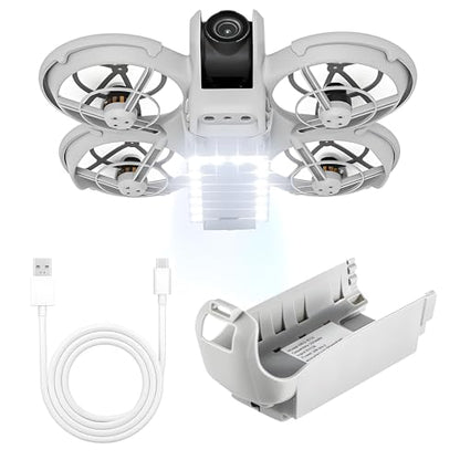 Neo Night Light Landing Gear - Battery Protector for DJI Neo Accessories LED Light Landing Legs Battery Protectors 2 in 1 Kit