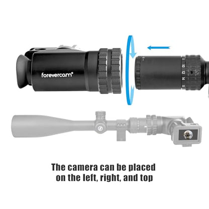 Forevercam Rifle Scope Camera Mount Adapter for DJI Osmo Action 3 4 5 Pro