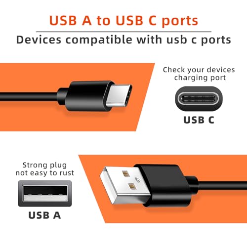 10ft USB Charger for 2021& Newer Amazon Kindle Fire HD Tablets,New Fire HD 8 10 Kid Pro, Paperwhite 10th 11th 12th 2022 2023 Release, USB C Charging Cable Cord for Signature Edition,Kindle Scribe - size: 10 Feet, style: 1 Pack