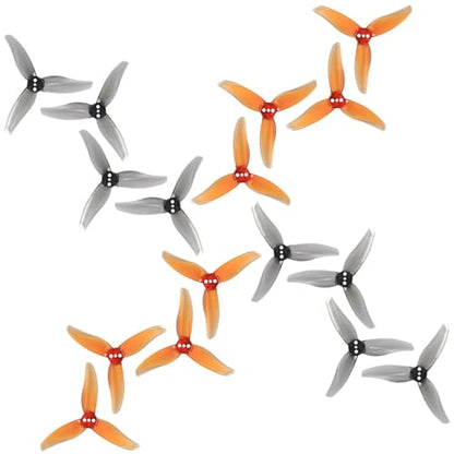 Gemfan Hurricane 2520 2.5-Inch 3-Blade PC FPV Drone Propellers, 8CW + 8CCW
