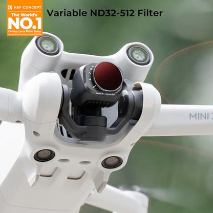 K&F Concept Mini 3 Pro Variable ND32-512 (5-9 Stop) ND Filter Compatible with DJI Mini 3 Pro, 28 Multi-Coated Mini 3 Pro Accessories - style: ND32-512
