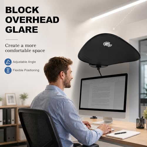 Laptop Sun Shade and Office Cubicle Desk Shade for Window and Screen Glare