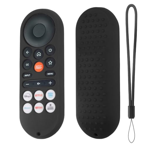 Hi Color XRT281 Remote Cover for Vizio/Onn FHD LED TV Remote 2026 Silicone Protective Case Compatible with VIZIO XRT281 ONN Remote Silicone Case Cover with Lanyard (Black) - color: black