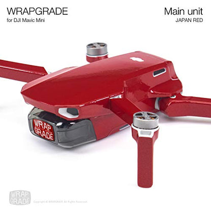 Wrapgrade Skin Compatible with DJI Mavic Mini & Mini 2 SE & Mini 4K(Japan RED) - color: JAPAN RED