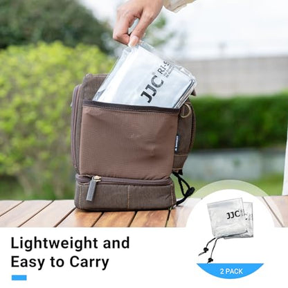 2PCS Clear Camera Rain Cover w Flash for Camera + Lens up to 6.3"x9.8"(DXL) - color: (2Pack)for Camera w Flash