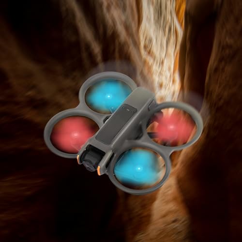 Avata 2 Propellers, 4Pcs Avata 2 Propellers Replacement, Low Noise Replacement Spare Blades Props for DJI Avata 2 Drone Accessories - color: Red