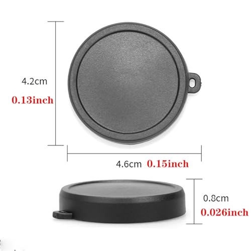 2PCS Camera Lens Caps for DJI Osmo Action 6 Silicone Lens, Compatible with DJI Osmo Action 6, Washable Anti Loss Cover with Lanyard Hole (Black)