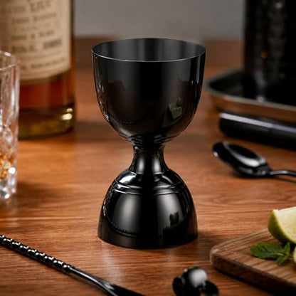 Homestia Bell Jigger for Bartending, 2 oz 1oz Double Cocktail Jigger, Black - color: Bell Jigger - Black