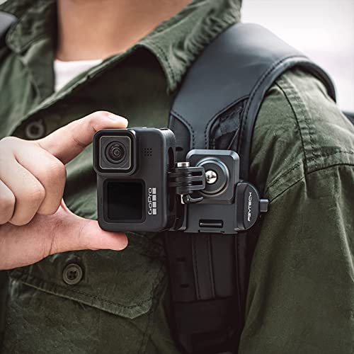 PGYTECH Action Camera Arca-Type Quick Release Plate, Aluminum Alloy Action Camera Mount for Gopro/Insta360/DJI Osmo Action/Pocket Most Action Cameras, Quick Connecting to Backpacks, Belts and tripods