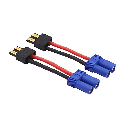 2pcs EC5 Female Connector Adapter with 14awg 5cm Cable(C114-2)