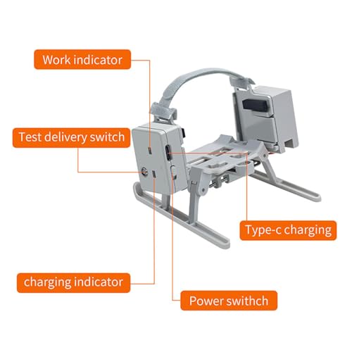 Drone Airdrop System with Landing gears for DJI Mini 4 Pro Light-sensitive Thrower Transport Delivery Payload Release Air Dropping Device Extended Legs
