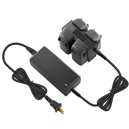 Hanatora Battery Charger with LCD Display for DJI Spark Drone,4 in 1 Rapid Multi Parallel Charging Hub Accessories