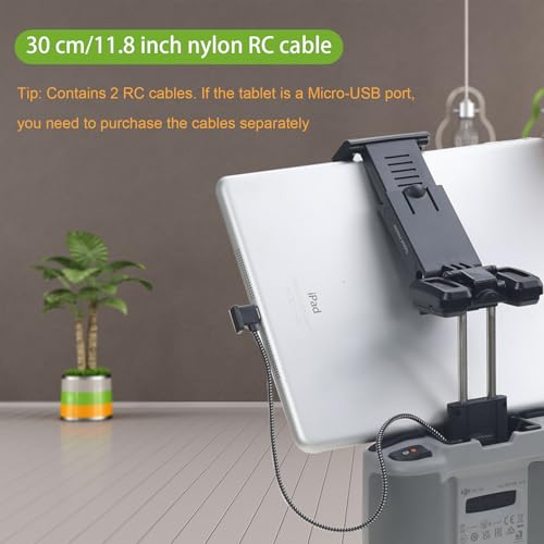 7.9-11" RC-N3,N2,N1,N1C Tablet Holder Mount with RC Cable,Lanyard - color: Black