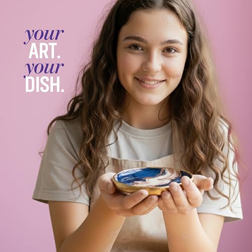 Craft 'n Clay - Jewelry Dish Making Kit for Kids 8-14 Years - DIY Crafts