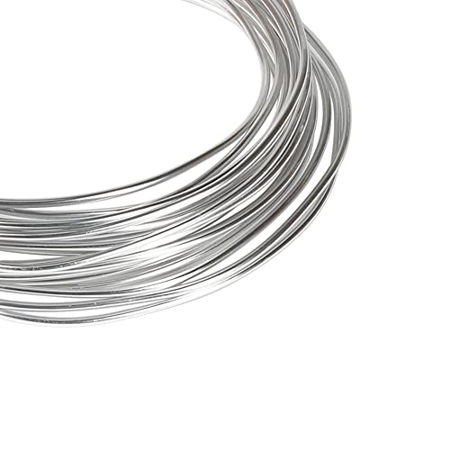 Tenn Well 9 Gauge Aluminum Craft Wire, 50 Feet 3mm Bendable Armature Wire - color: Silver, size: 9 Gauge