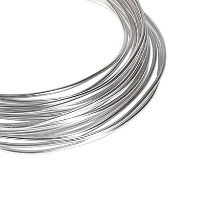 Tenn Well 9 Gauge Aluminum Craft Wire, 50 Feet 3mm Bendable Armature Wire - color: Silver, size: 9 Gauge
