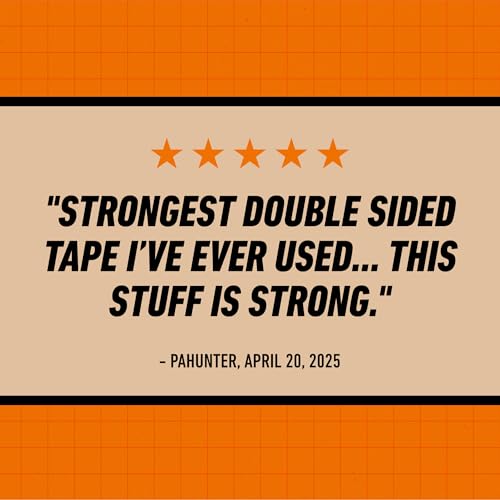 Gorilla Heavy Duty Double Sided Mounting Tape, Black, 1" x 120", 1-Pack - size: 1" x 120" (1-Pack), style: 1 Pack