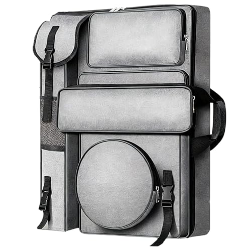 Artist Backpack for Sketching & Oil Painting, 26x18.5 Inch - color: Grey