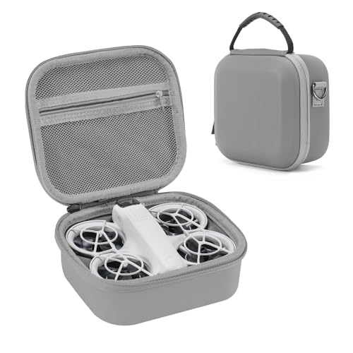 Storage Bag for DJI Neo 2，Portable Travel Hard Shell PU Portable Shockproof Protection Cover for DJI Neo 2 Drone and Batteries Accessories，Ideal for Trip and Home Storage