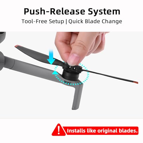Low-Noise Propellers Drone Blades Quick Release Replacement for DJI Mini 5 PRO, 4Pcs