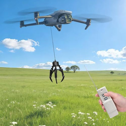 Drone Airdrop System - Remote Control Payload Release Device with Mechanical Claw, Universally Compatible with d Mini 4/Mini 3/Mini 2/Air 3/Air 2S/Mavic Series Drones - color: brown Mechanical Claw
