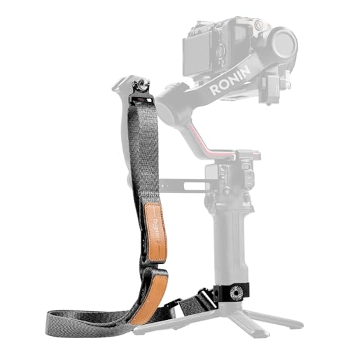 SmallRig RS3 RS2 Weight-Reducing Shoulder Strap Compatible with Sling Handle for DJI, Gimbal Belt with Upgraded QD Quick Release Buckles for DJI RS 5 / RS4 / RS4 Pro/RS 3 / RS 3 Pro/RS 2 - style: Gimbal Handle Strap(Grey)